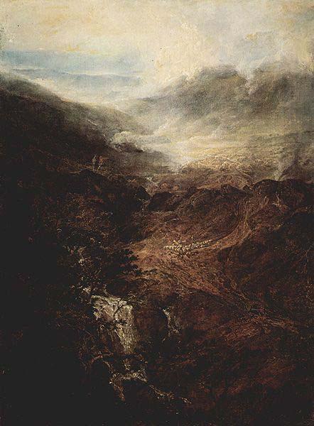 Joseph Mallord William Turner Morgen in den Corniston Fells, Cumberland oil painting image